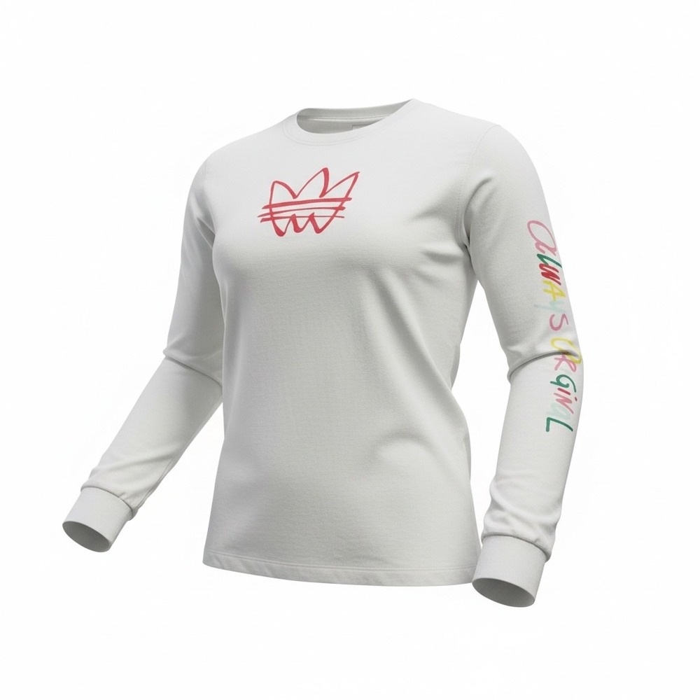 Adidas White Adicolor Originals‎ Long Sleeve T-Shirt